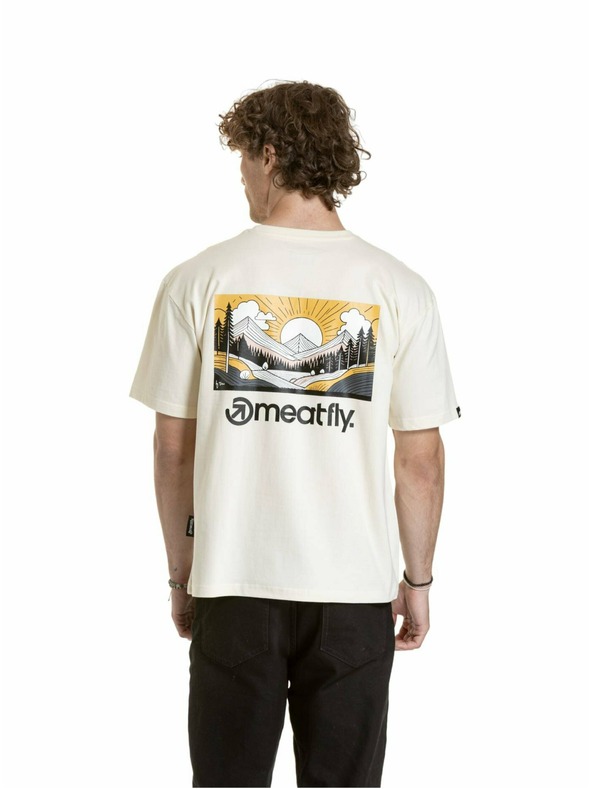 Meatfly Meatfly unisex tričko Cachuma Blanc Mountains