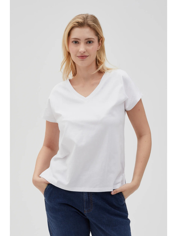 Moodo Dámské basic tričko Moodo – bílé