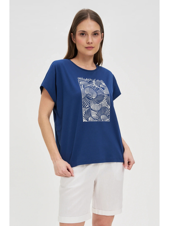 Moodo Dámské tričko Moodo – tmavě modré