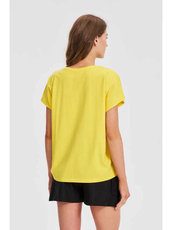 Moodo Dámské tričko Moodo – žluté
