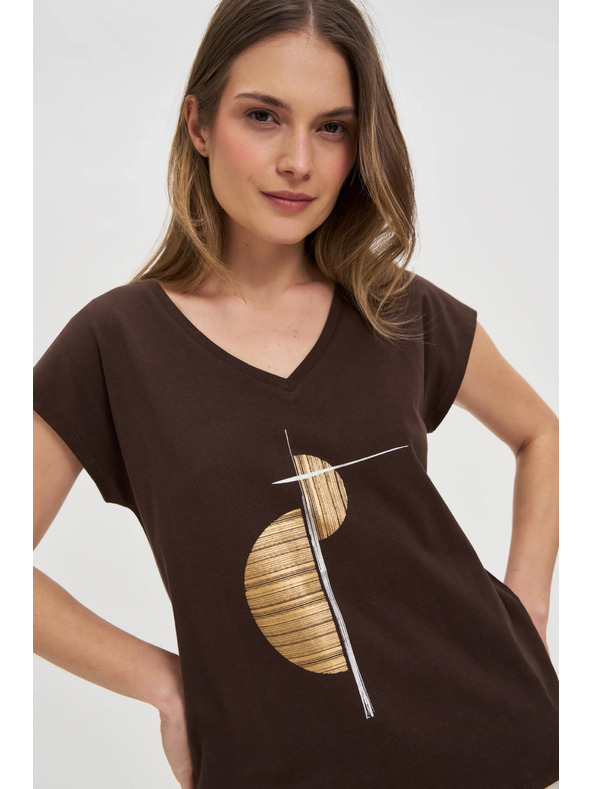 Moodo Dámské bavlněné tričko Moodo