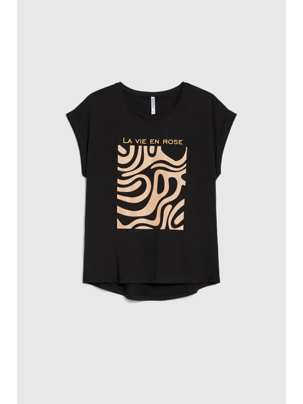 Moodo Dámské tričko Moodo – černé