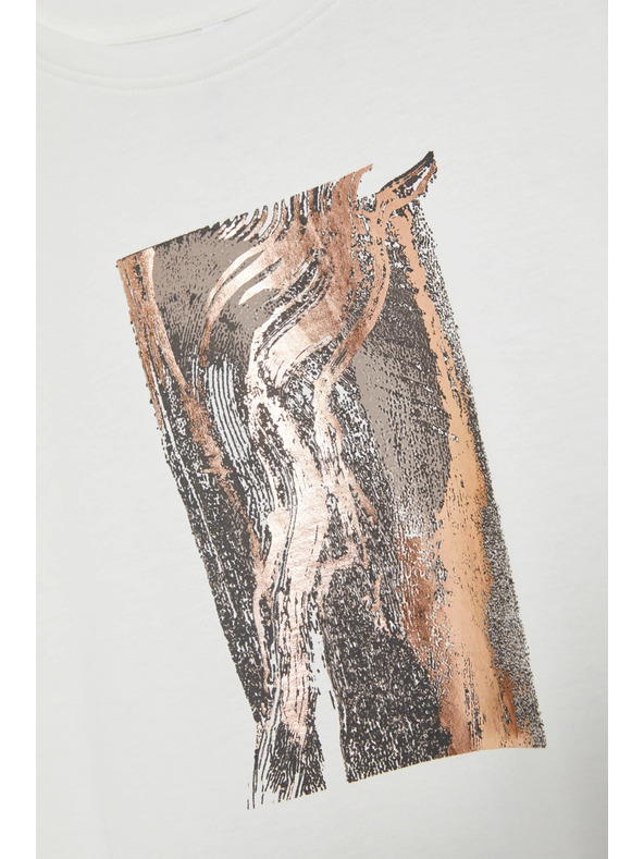 Moodo Dámské tričko s potiskem Moodo – bílá barva