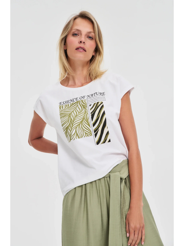 Moodo Dámské tričko Moodo – bílé