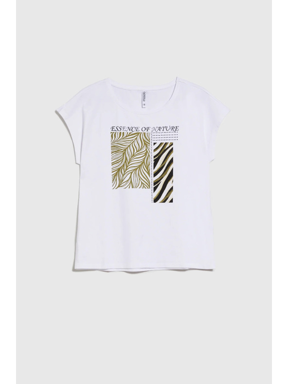 Moodo Dámské tričko Moodo – bílé