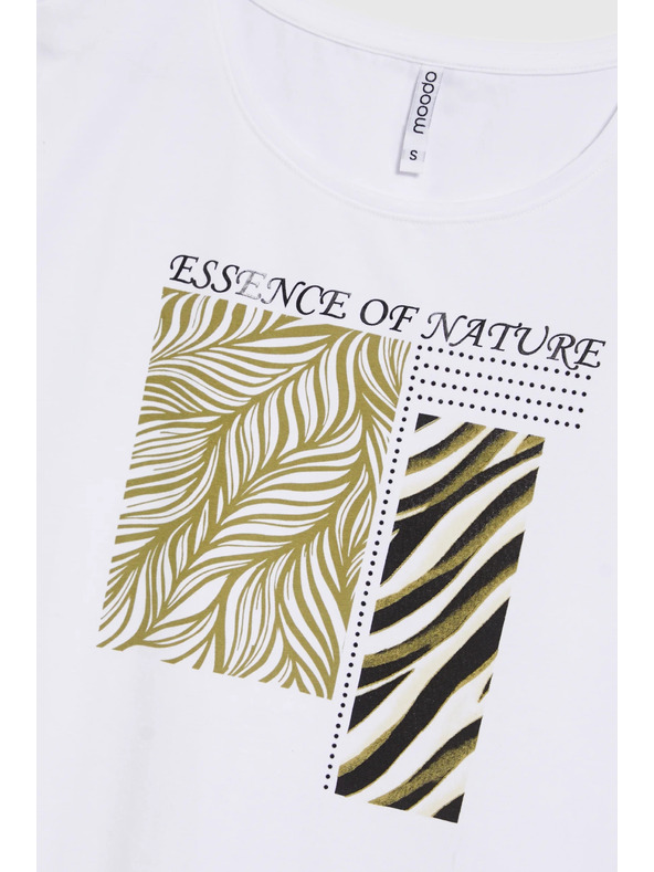 Moodo Dámské tričko Moodo – bílé