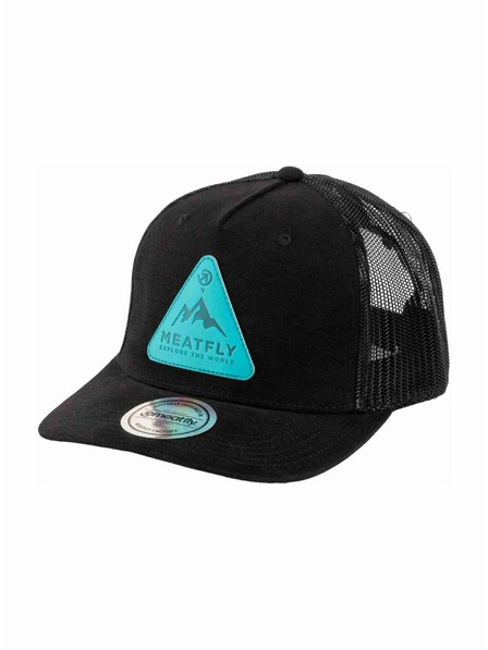 Meatfly Meatfly kšiltovka Hawkye Trucker Black Peak | Černá |
