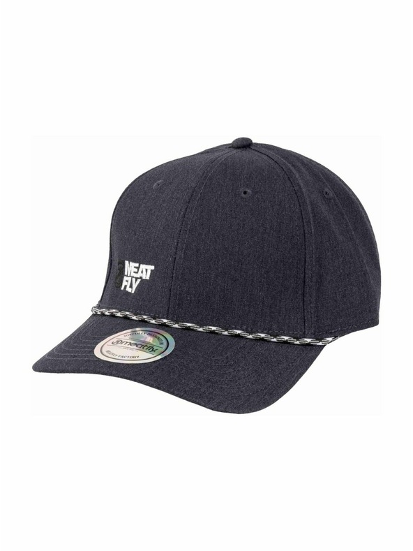 Meatfly Meatfly kšiltovka Dustin Flexfit Recycled Anthracite / White Decent Revital | Šedá | Velikost