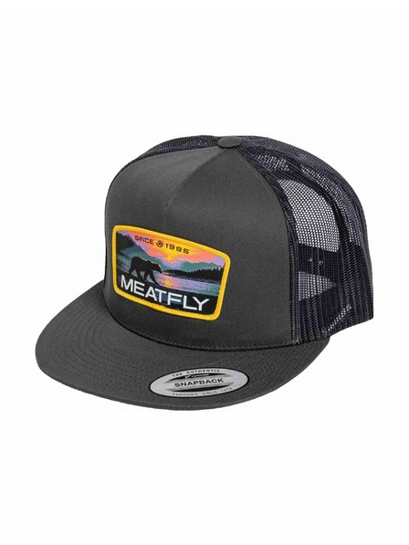 Meatfly Meatfly kšiltovka Thunderbolt Trucker Yellow Alaska / Charcoal | Šedá |