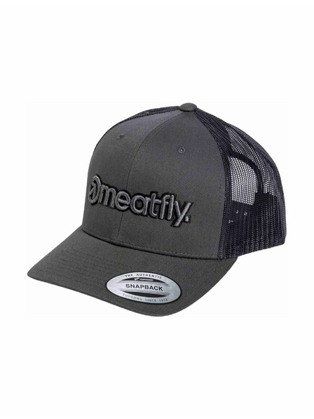 Meatfly Meatfly kšiltovka MF Logo Trucker Black / Grey / Dark Grey | Černá