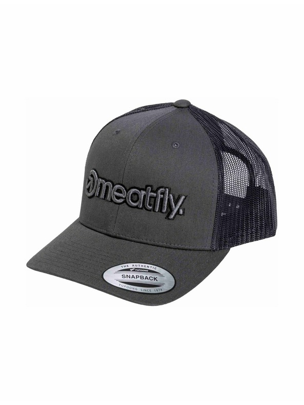 Meatfly Meatfly kšiltovka MF Logo Trucker Black / Grey / Dark Grey | Černá