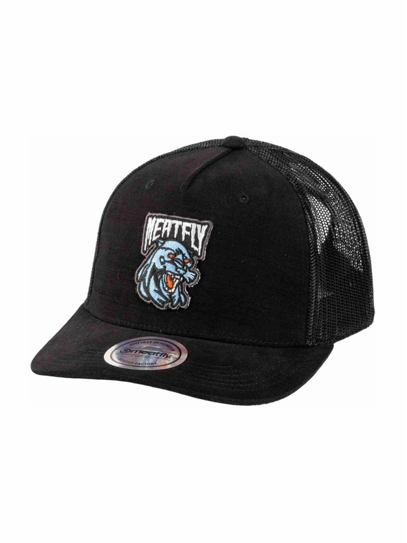 Meatfly Meatfly kšiltovka Hawkye Trucker Black Panther | Černá |