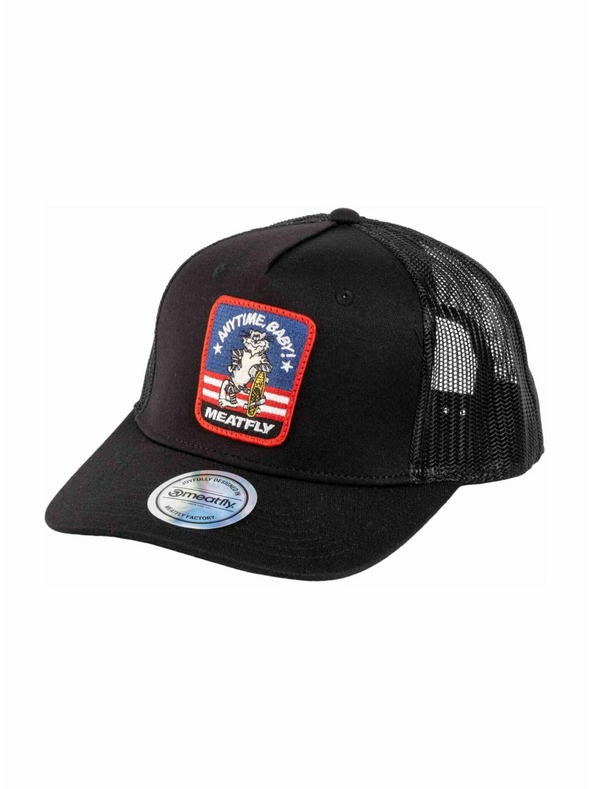 Meatfly Meatfly kšiltovka Corey Trucker Black Tomcat | Černá |
