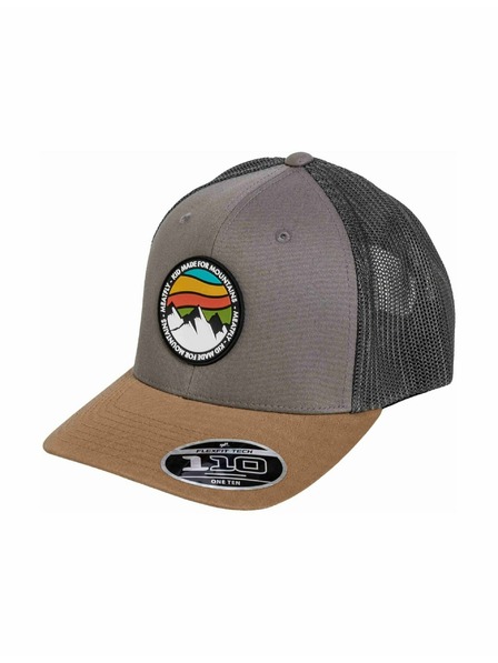 Meatfly Meatfly kšiltovka MF View Trucker Red Mountain / Earth | Šedá |