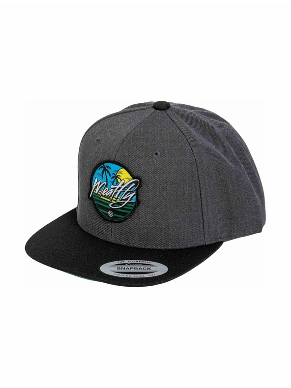 Meatfly Meatfly kšiltovka Flanker Snapback Beach / Charcoal / Black | Černá
