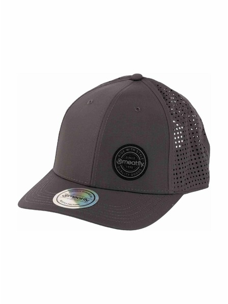 Meatfly Meatfly kšiltovka Ollie Perfor Cap Grey Dark Leather | Šedá |