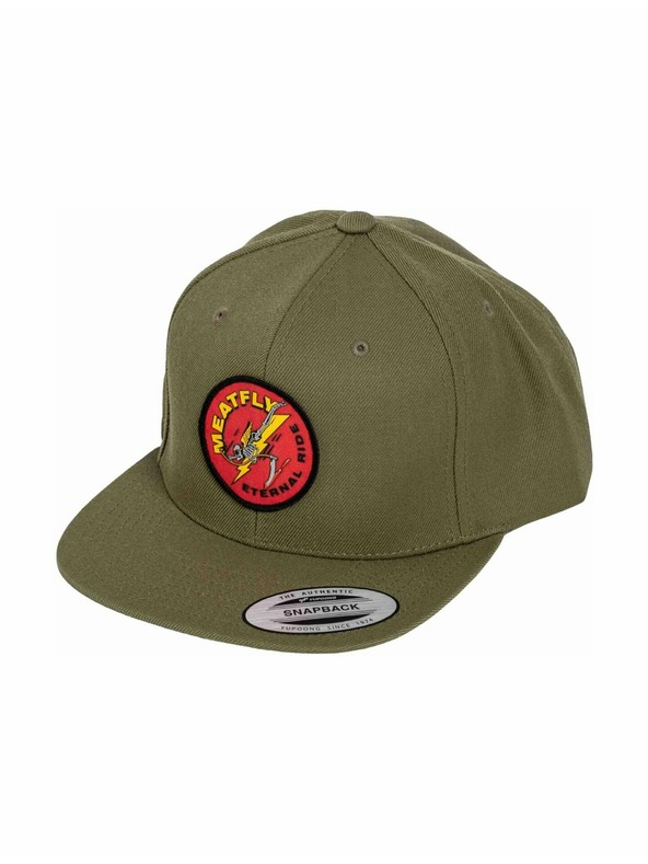 Meatfly Meatfly kšiltovka Flanker Snapback Red Eternal / Buck | Červená
