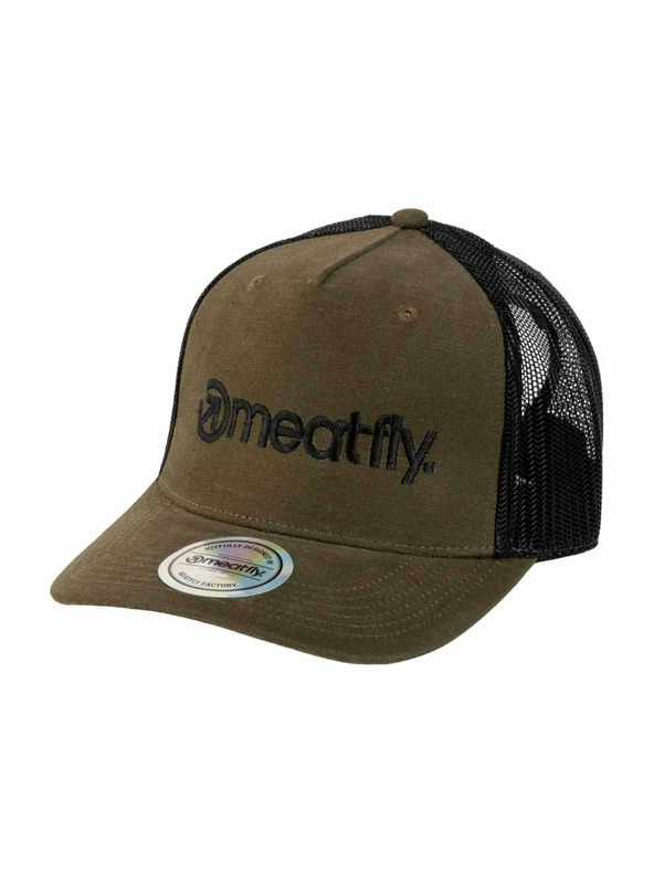 Meatfly Meatfly kšiltovka Shaun Trucker Army / Camo Logo | Černá | Velikost