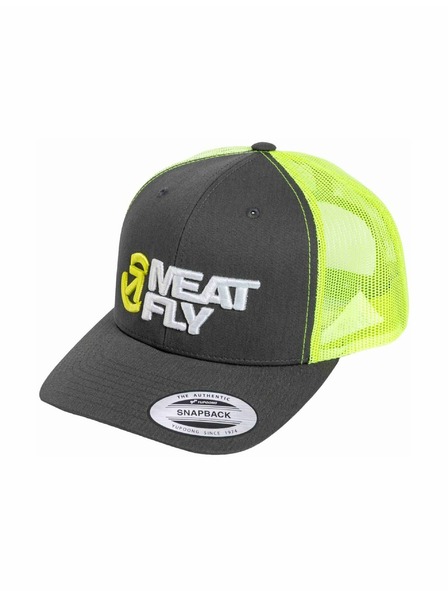 Meatfly Meatfly kšiltovka Setty Trucker Neon Green / White / Charcoal | Šedá | Velikost
