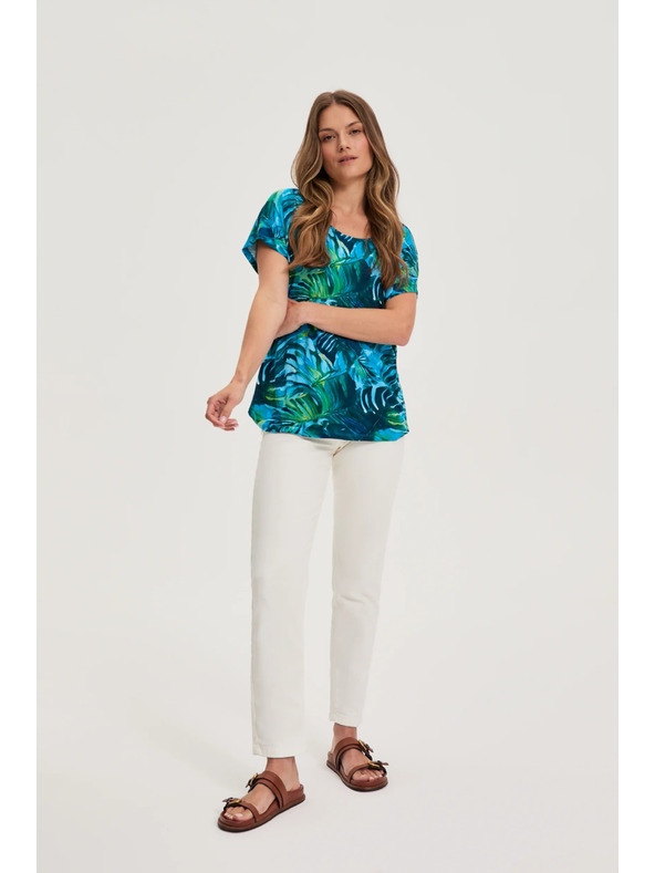 Moodo Dámské tričko Moodo – tmavě zelené