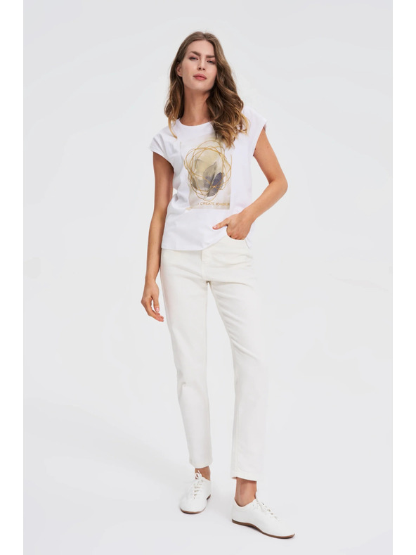 Moodo Dámské tričko Moodo – bílé