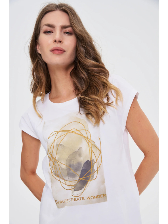 Moodo Dámské tričko Moodo – bílé