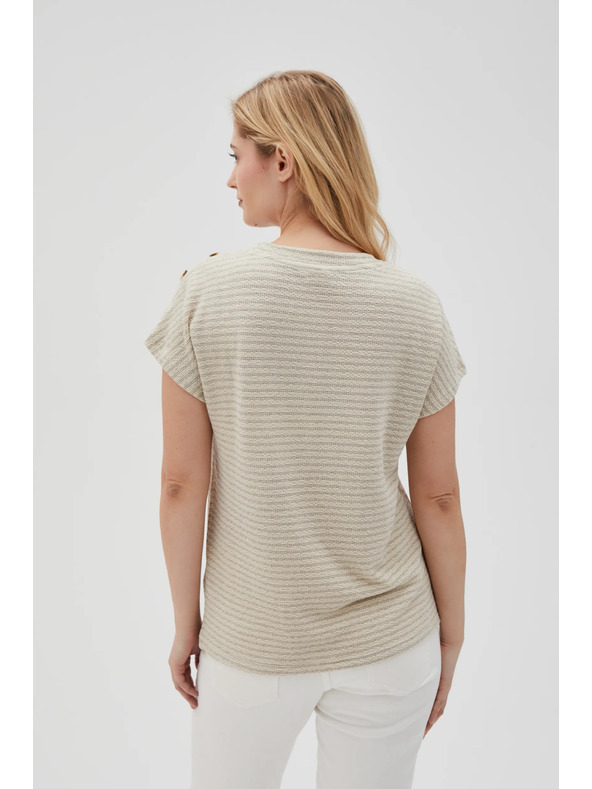 Moodo Dámské tričko Moodo – světle béžová