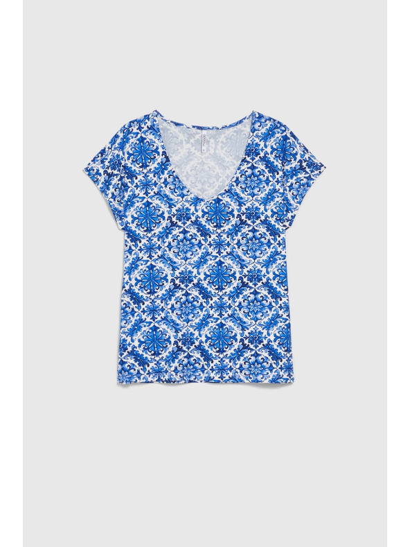 Moodo Dámské tričko Moodo – modré