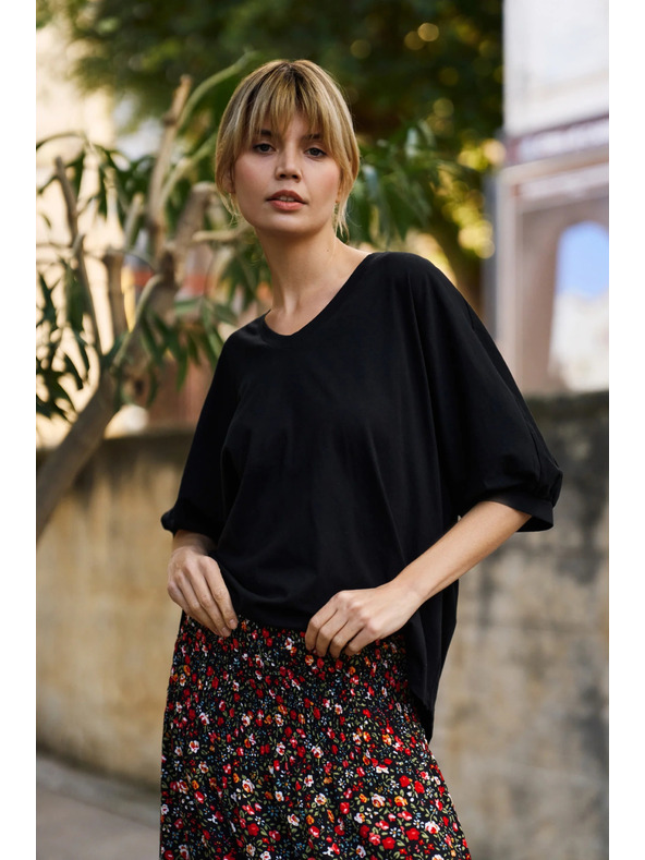 Moodo Dámské tričko Moodo – černé