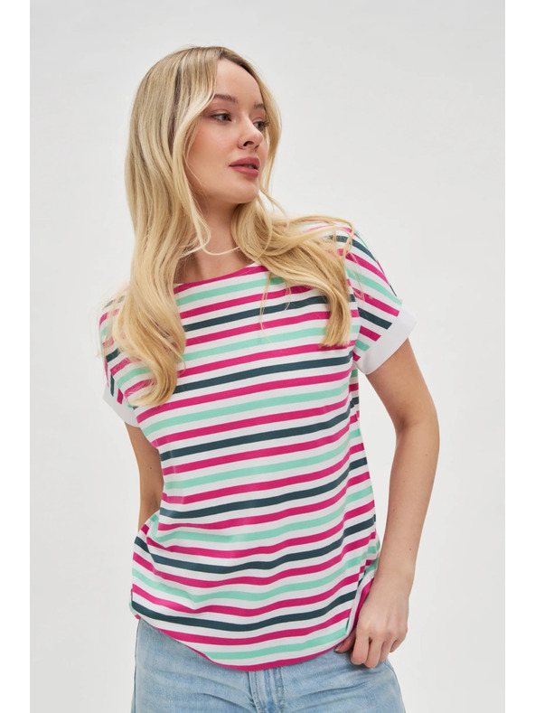 Moodo Dámské pruhované tričko Moodo