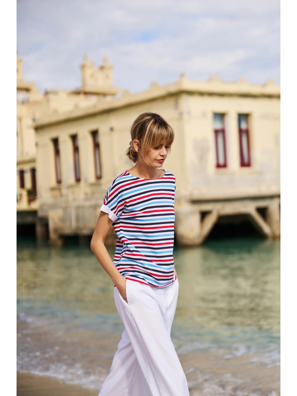 Moodo Dámské pruhované tričko