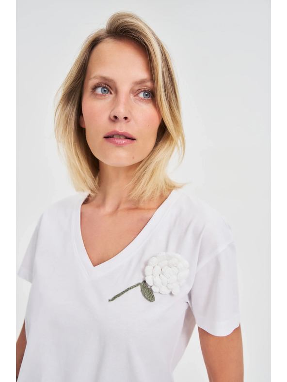 Moodo Dámské tričko Moodo – bílé