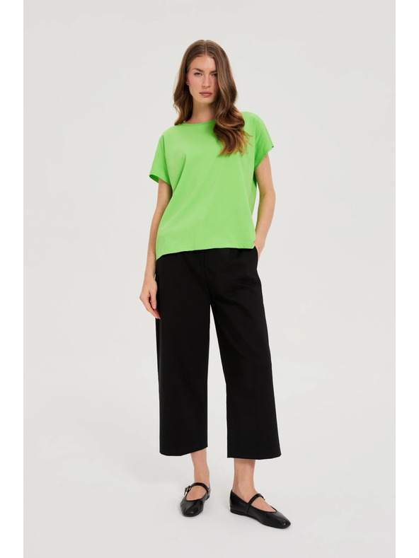 Moodo Dámské bavlněné tričko Moodo – světle zelené