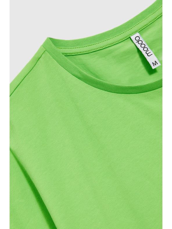 Moodo Dámské bavlněné tričko Moodo – světle zelené