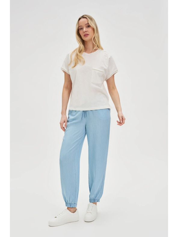 Moodo Dámský top s kapsou - bílý