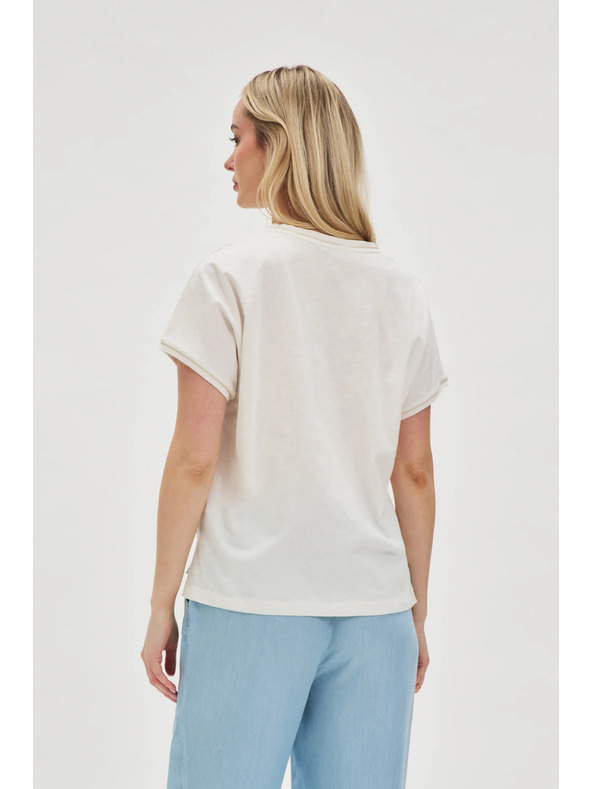 Moodo Dámský top s kapsou - bílý