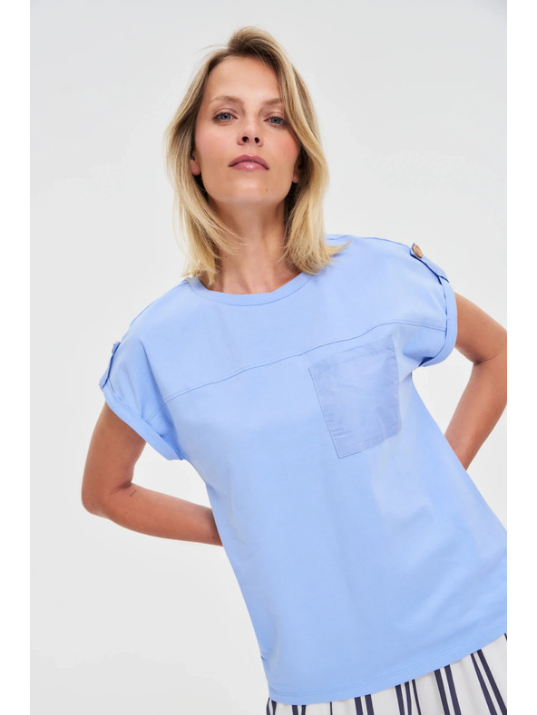 Moodo Dámské tričko Moodo – světle modré