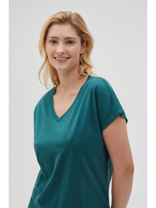 Moodo Dámské tričko Moodo – petrolejové