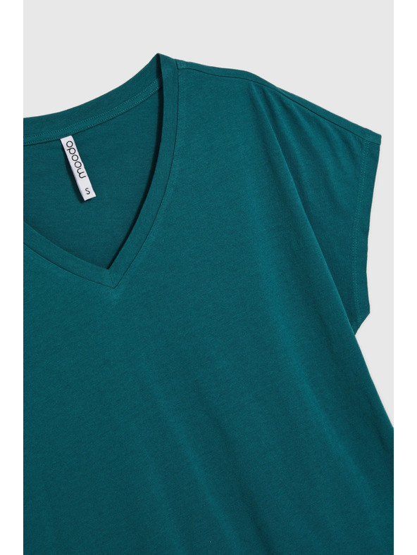 Moodo Dámské tričko Moodo – petrolejové