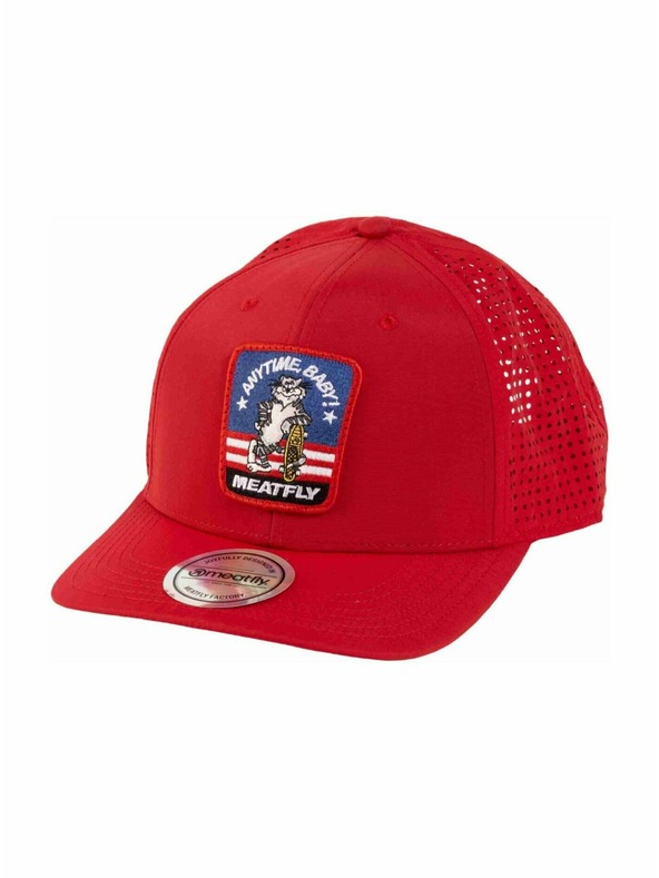 Meatfly Meatfly kšiltovka Ollie Perfor Cap Red Tomcat | Červená |