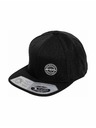 Meatfly Meatfly kšiltovka Gruman Premium Snapback White Round / Black | Černá