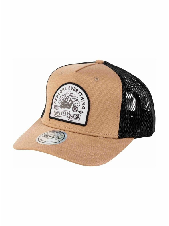 Meatfly Meatfly kšiltovka Corey Trucker Beige Explore | Černá |
