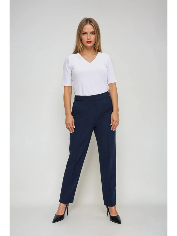 Moodo Bílý basic top s 3/4 rukávem Moodo