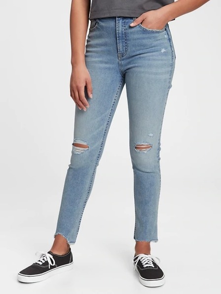 GAP Dětské džíny sky high rise skinny ankle GAP