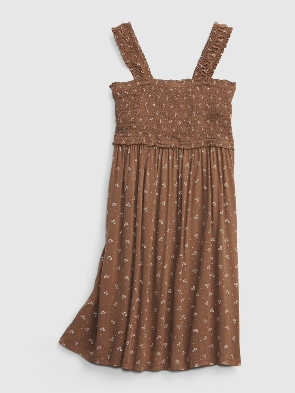 GAP Dětské šaty s žabičkováním GAP