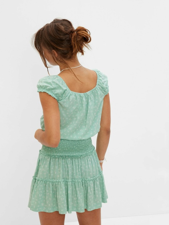 GAP Dětský top s nabíranými rukávy GAP