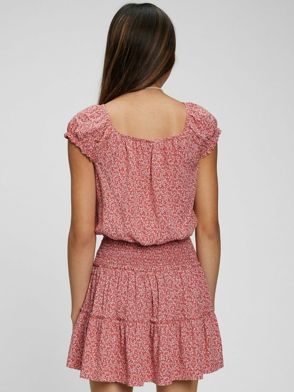 GAP Dětský top s nabíranými rukávy GAP