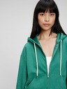 GAP Mikina na zip a s kapucí crop GAP