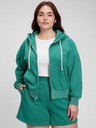 GAP Mikina na zip a s kapucí crop GAP