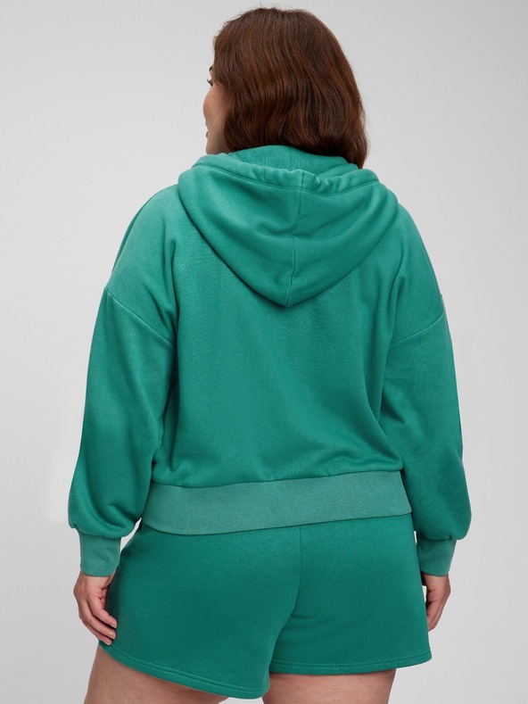 GAP Mikina na zip a s kapucí crop GAP